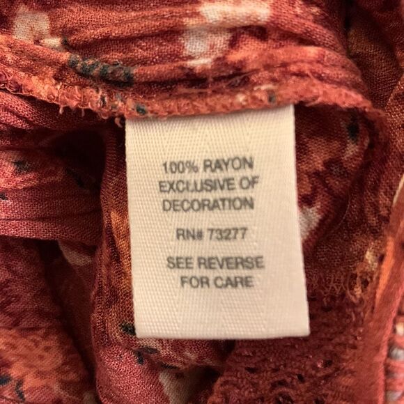 Mudd Floral Rustic Long Sleeve Romper Shorts Size XS - Picture 9 of 9